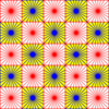 Bright Red And Blue Pattern Image